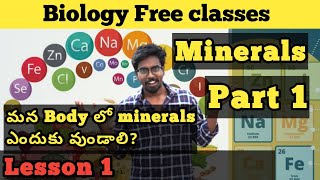 Biology classesLesson 1 Minerals part 1 for every compitative exams [upl. by Mudenihc]