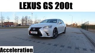 2012 Lexus GS 200t 245 HP Acceleration 0200  Przyspieszenie [upl. by Anividul]