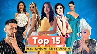 Miss World 2024 Top 15 Pre Arrival Favorites  Análisis Completo [upl. by Arlie908]