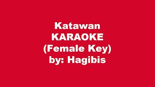 Hagibis Katawan Karaoke Female Key [upl. by Ruosnam]