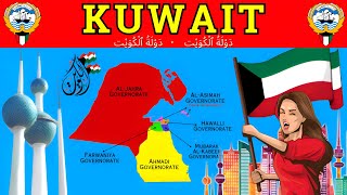 Kuwait Geography Explained 🇰🇼  Governorates of Kuwait  دَوْلَةُ ٱلْكُوَيْت  kuwait [upl. by Eirolav]