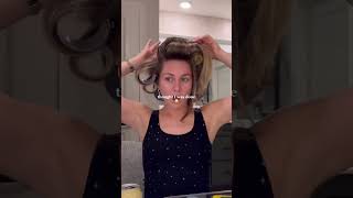 how I normally do it wo rollers hairtutorial blowout shortshaircut morningroutine hairstyle [upl. by Quartas33]