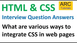 HTML CSS Interview Questions and Answers  4  html css interview questions freshers [upl. by Aerdnuahs70]