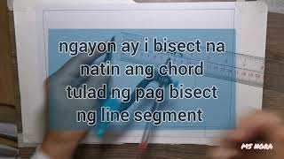 BISECTING A CIRCLE  in EnglishFilipino [upl. by Yrehc810]