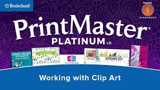 Working with Clip Art in PrintMaster 8 [upl. by Mcnutt6]