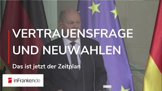 VERTRAUENSFRAGE NEUWAHLEN NEUE REGIERUNG Das ist jetzt der Zeitplan [upl. by Wessling342]