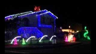 2014 Christmas Light Show  Pacifica  Dueling Jingle Bells [upl. by Otilopih489]