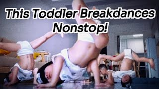 Little Breakdancer Refuses to Take a Break While Dad Helps with Homework [upl. by England]