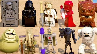 LEGO Star Wars The Skywalker Saga  All Extra Characters Showcase 4K 60FPS [upl. by Panta]