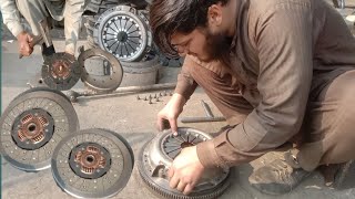 This young man Expert repairing clutch platesHino old clutch plates repairing [upl. by Naujik829]