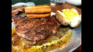 Sizzling Steak With Fresh Compound Butter  Steak Bed Review [upl. by Lehte]