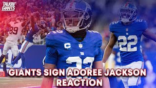 Giants Sign Adoree Jackson Reaction [upl. by Carlina]