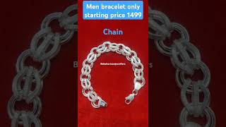 💖✨men bracelet only starting price 1499 shorts ytshorts babahariramjewellers silverbracelet [upl. by Casia]