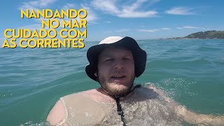 NADEI MAR ADENTRO COM MEUS AMIGOS  Travessia no mar [upl. by Lamek82]