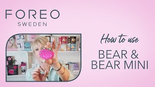 How to use FOREO BEAR amp BEAR mini with insider tips amp tricks from Jesse Boatright [upl. by Annawat]