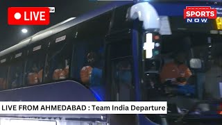 LIVE FROM AHMEDABAD  Team India Departure from Narendra Modi Stadium  IND vs PAK  Rohit Sharma [upl. by Nosral]