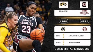 Missouri vs No 1 South Carolina  SEC  11124 [upl. by Masry42]