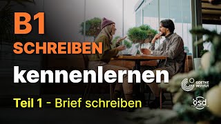 kennenlernen  Schreiben Teil 1 Brief schreiben B1 Zertifikat Goethe amp ÖSD  نامه نگاری b1 [upl. by Hsevahb210]