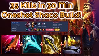 35 Kills in 30 Min Best Crit Build for S14 League of Legends Full Gameplay  Infernal Shaco [upl. by Borgeson196]