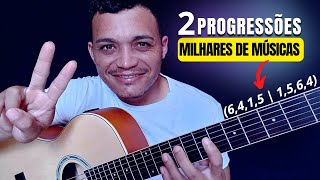 2 Progressões harmônicas que tocam MILHARES de músicas no violão 6415  1564 [upl. by Hsak]