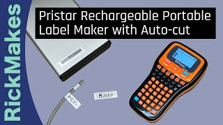 Pristar Rechargeable Portable Label Maker with Autocut [upl. by Lanfri]