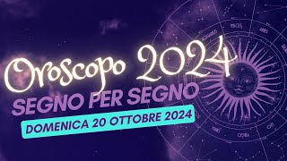 Scopri il Tuo Destino Astrale per il 20 Ottobre 2024 [upl. by Rosdniw304]