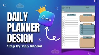 How to Create a Daily Planner in Canva  StepbyStep Tutorial [upl. by Namzed467]