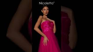 Sweetheart Aline Gown  Nicoletta NC2001 in Magenta Colour [upl. by Okiron]