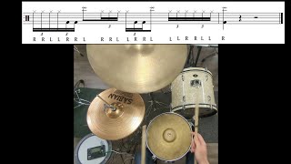 7Stroke Roll Drum Fill  on a quotTrapquot Kit drumfill drumlessons drums [upl. by Johny645]