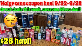 Walgreens coupon haul 922928 Amazing deals this week🥳  Just 26 for all this [upl. by Anicart]