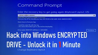 Unlock Turn off BitLocker ENCRYPTED Drive WITHOUT a RECOVERY KEY in 1 Minute [upl. by Yziar2]