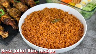 BEST GHANA JOLLOF RICE RECIPE  SIMPLEST YET DELICIOUS JOLLOF RICE  GHANA JOLLOF  DEBZIES DELIGHT [upl. by Stricklan215]