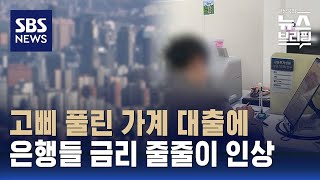 스트레스 DSR 연기에 가계 대출 급증…은행들 주담대 금리 줄인상  SBS  편상욱의 뉴스브리핑 [upl. by Xylina]