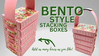 NO DIES NEEDED  Bento Style Gift Box [upl. by Reddy]