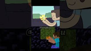 Original vs My Minecraft version Which one is funnier XD animation memes minecraft [upl. by Abih]