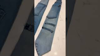 Denim Necktie ￼🪡🧵 [upl. by Ogilvie]