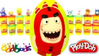 Huevo Sorpresa Gigante de Oddbods en Español de Plastilina Play Doh [upl. by Ydissahc]