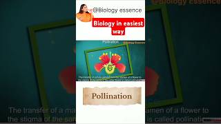 Pollination in flowering plant ।। Pollination shortsytshorts youtubeshorts viralvideo [upl. by Gnoht]