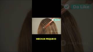 ¿Primera vez con balayage ¡Haz una prueba de mechón cabello cabellolargo belleza peinados [upl. by Atimad]