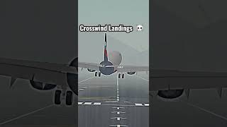 Normal Landings VS Crosswind Landings 😄☠️ [upl. by Fachan271]