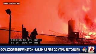 WinstonSalem North Carolina Fertilizer Plant Fire [upl. by Ynagoham]