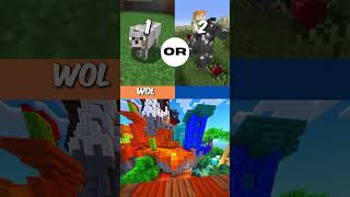 IMPOSSIBLE Minecraft Questions minecraftshorts wouldyourather [upl. by Reldnahc]