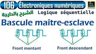 106 Logique séquentielle Bascule maîtreesclave Front montant Front descendant [upl. by Yob]