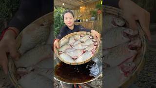 Cooking deep fried fish recipe and eat cooking food delicious cookrecipe [upl. by Duane730]