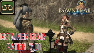 Final Fantasy XIV  My Battle Retainer Gear Patch 701 [upl. by Dareg958]