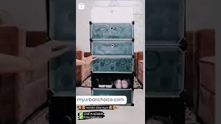 How to Assemble a Beautiful Shoe Rack Arrange with Style 🛠️👟✨ shorts shoerack homedecor [upl. by Tlevesoor875]