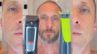 Electric Shaver OneBlade VS Philips Serie 3000 Beard Trimmer in Action [upl. by Chemesh]