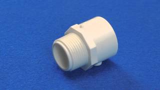 Male Adapter for Schedule 40 PVC Pipe Slip x Mipt [upl. by Ingvar]