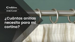 ¿Cuántas anillas necesito para mi cortina  Cintacor [upl. by Novaat]