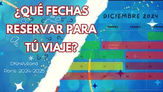 Cuándo reservar tu viaje a Disneyland ParíS  Calendario escolar y festivos ¡Tenlo en cuenta [upl. by Chatwin]